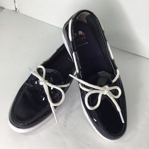 Cole Haan blue patent leather shoes Sz 6B